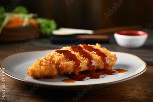 Mouthwatering chicken. Generate Ai photo