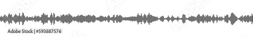 Obraz na płótnie seamless sound waveform pattern for radio podcasts, music player, video editor, voise message in social media chats, voice assistant, recorder. vector illustration w salonie