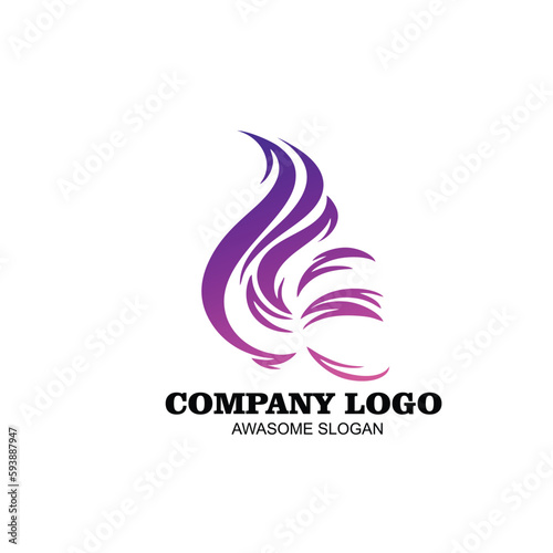 Free vector design logo company icon gradient color