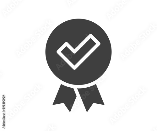 Good icon vector. Business success sign. Best quality symbol of correct, verified, certificate, approval, accepted, confirm, check mark.