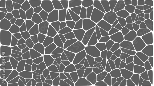 Abstract voronoi blocks cell pattern. Geometric vector background design wallpaper
