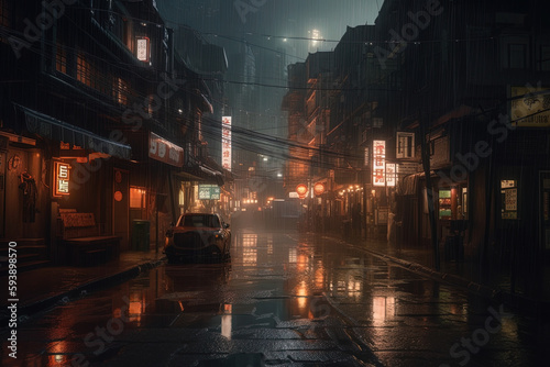 The city of the future in Blade Runner style. © Coolmer