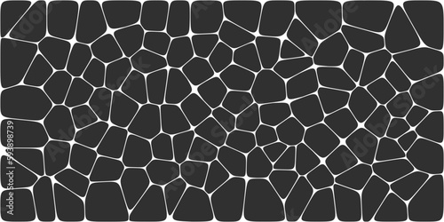 Abstract voronoi blocks cell pattern. Geometric vector background design wallpaper