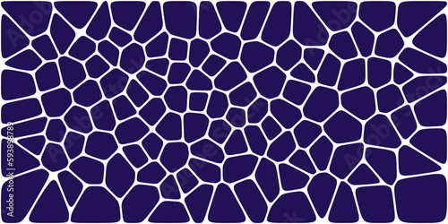 Abstract voronoi blocks cell pattern. Geometric vector background design wallpaper © halftone vector