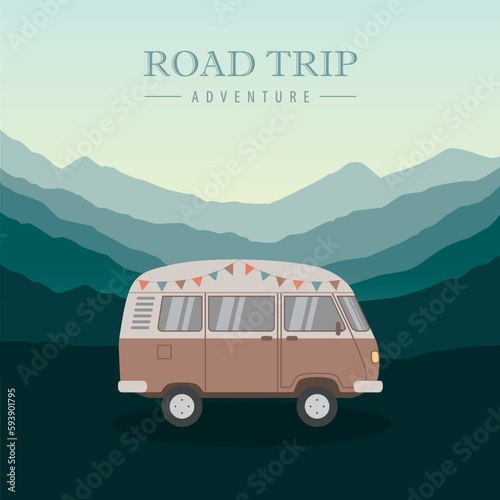 camper van summer holiday road trip adventure