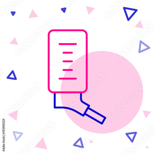 Line Automatic drinker for small pets icon isolated on white background. Colorful outline concept. Vector