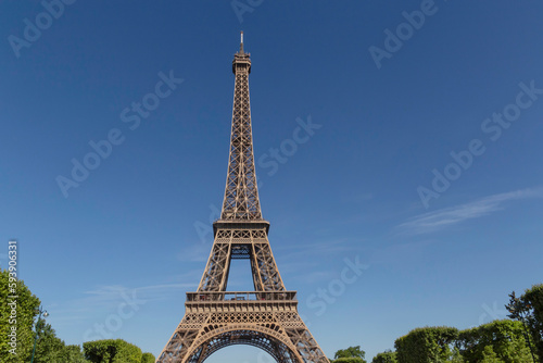 view on Eiffel Tower from the Champ de Mars © romantiche