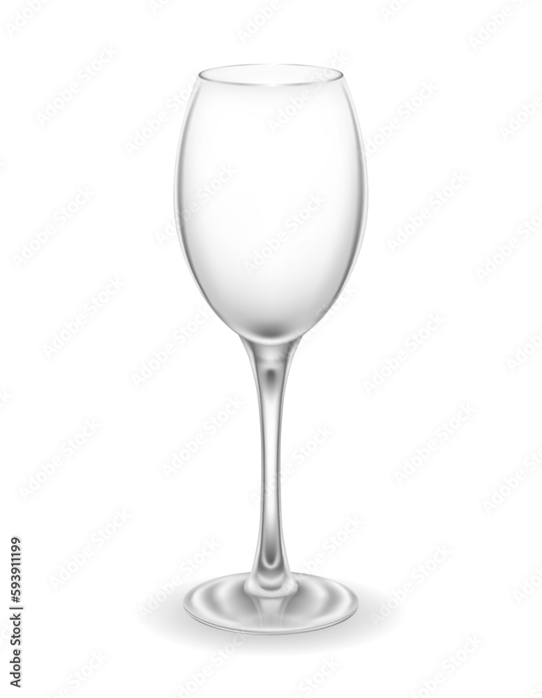 transparent glass for wine and low alcohol drinks vector illustration transparent glass for wine and low alcohol drinks vector illustration