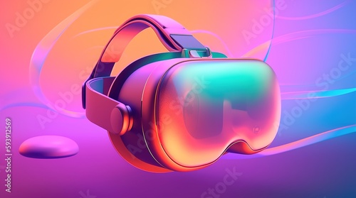 VR glasses. Soft pop. Generative AI