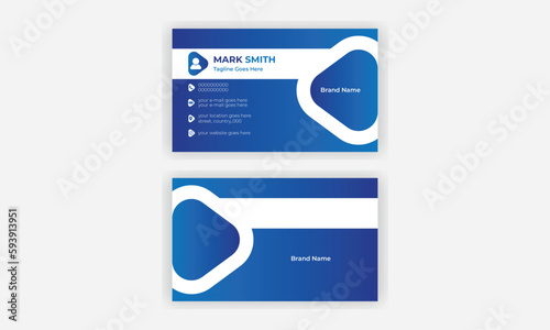 business card design, corporate business template, creative design double sided visiting card.