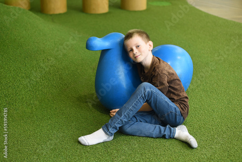 A boy on the playground