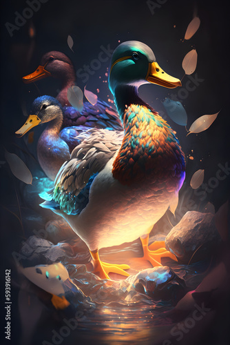 Credible_ducks_epic_full_artistic_colorful_cinematic_lighting_