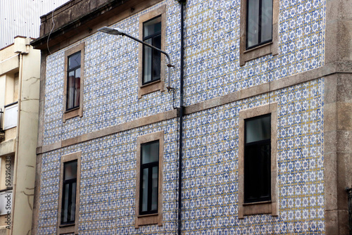 Arhitecture in the old town of Porto, Portugal