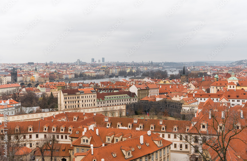 Cityscape of Prague, Czech.