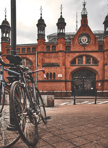 old town hall and bike