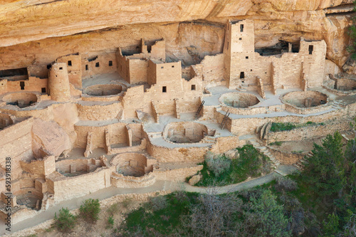 Vászonkép Ancestral Puebloan Cliff Dwellings at Mesa Verde National Park