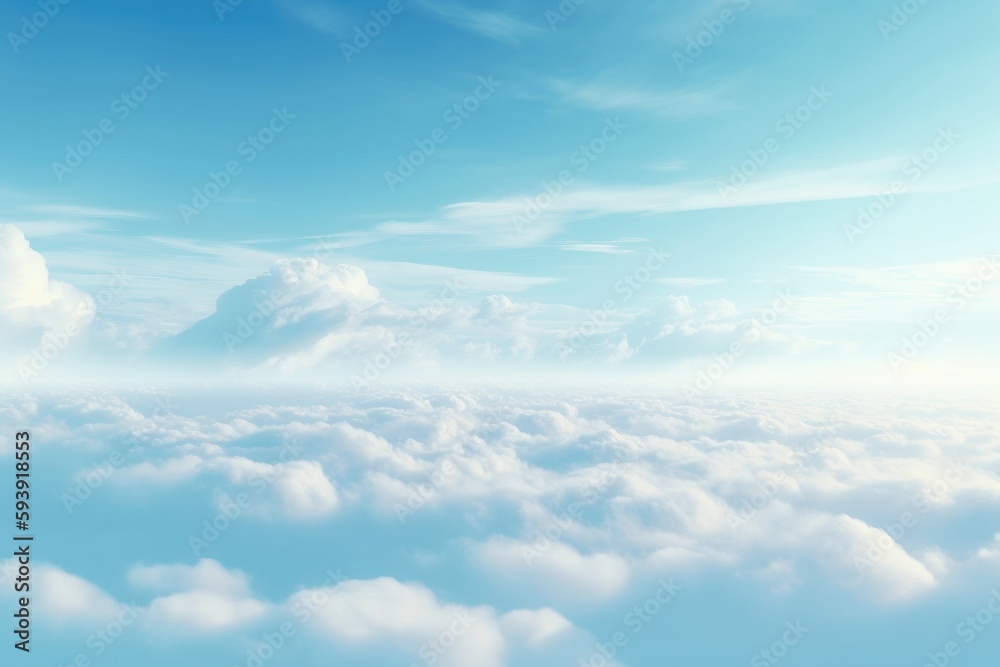 Naklejka premium clouds over the blue sky