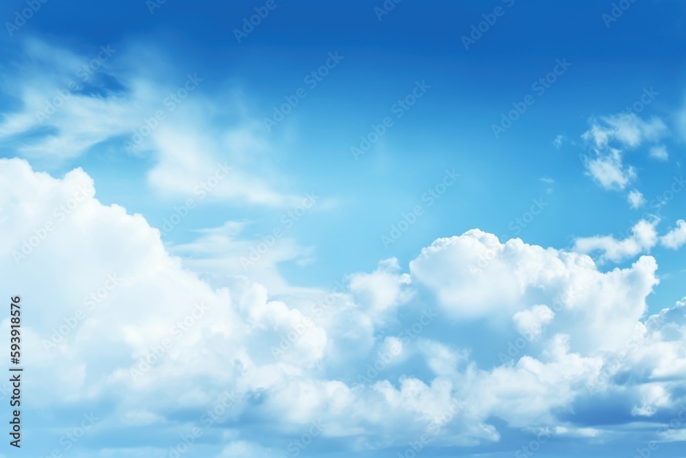 Fototapeta premium blue sky and clouds