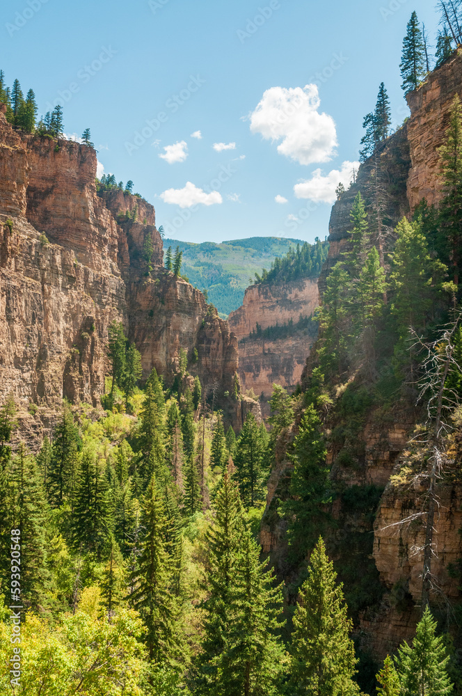 Overlook into the Valley at Hanging Lake
