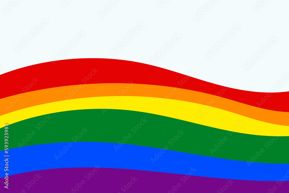 Waving rainbow LGBT flag. LGBT gay pride Waving rainbow LGBT flag. LGBT gay pride