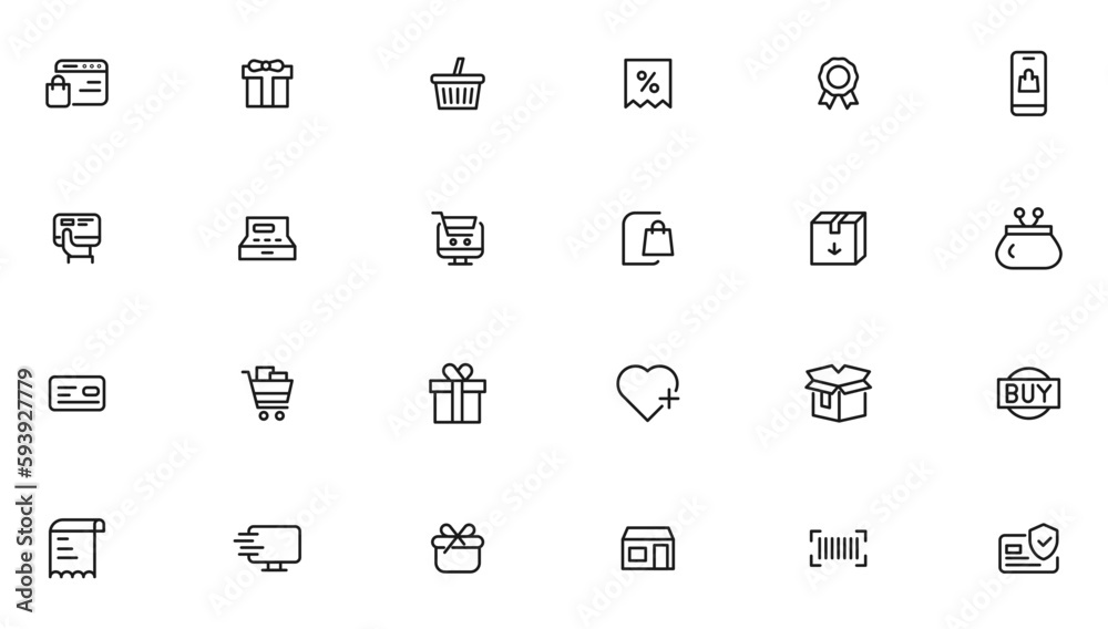 e-Commerce and shopping icons e-Commerce and shopping icons