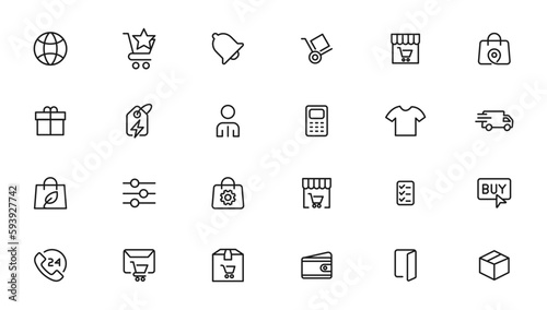 e-Commerce and shopping icons