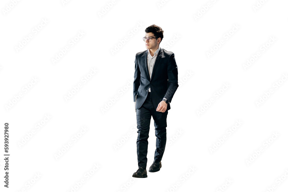 Businessman is a full-length man in a business suit manager, transparent background. Businessman is a full-length man in a business suit manager, transparent background.