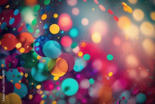 Abstract colorful bokeh background. Christmas and New Year concept