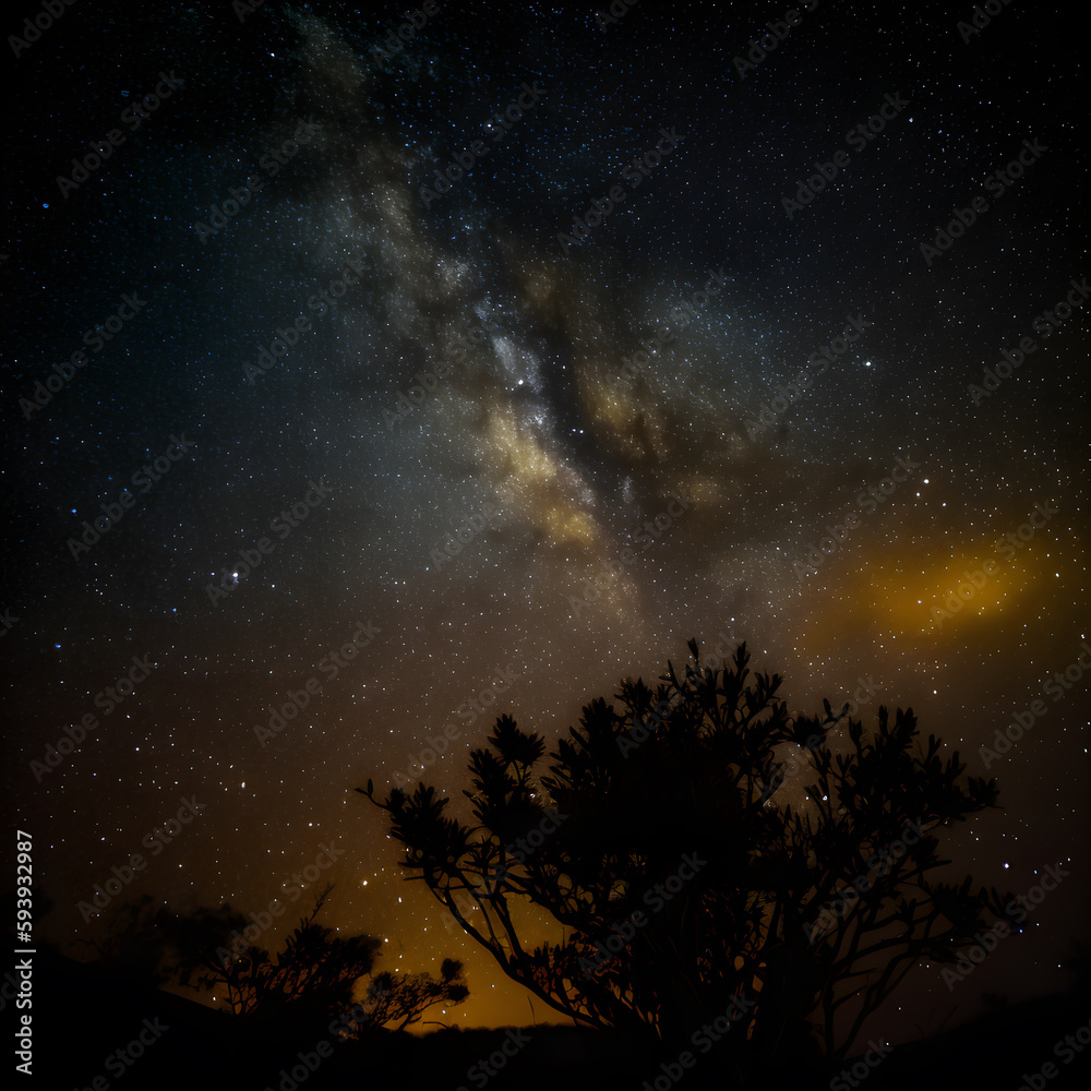 The view of the sky at night is filled with stars .generative ai The view of the sky at night is filled with stars .generative ai