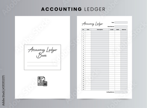 Accounting Ledger Log Book | KDP Interior