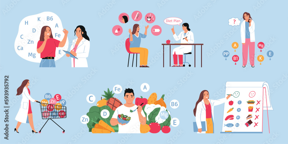 Nutritionist And Diet Set Nutritionist And Diet Set