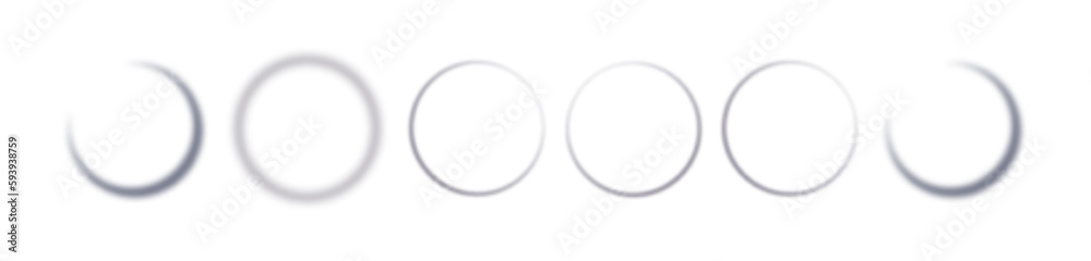 Realistic round shadow with soft edges. Gray round shadows isolated on transparent background. Realistic round shadow with soft edges. Gray round shadows isolated on transparent background.