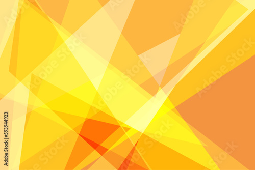 Orange Geometric Shape Pattern. Abstract Background. Technology Banner Wallpaper. Vector