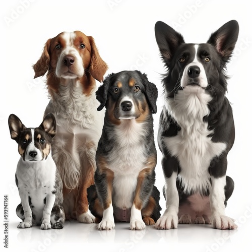 Pawsitively Inclusive: A Group of Dogs from Different Breeds Unite © Dado