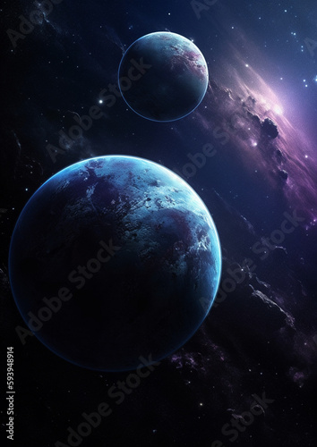 Space Wallpaper (AI generated) © DM Photography