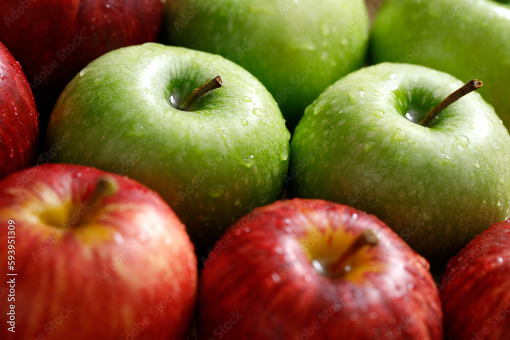 fresh red green apple texture background in the supermarket fresh red green apple texture background in the supermarket