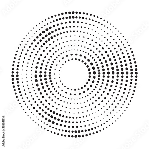 Dot Halftone Line Round Gradient, Half Tone Texture Background, Stipple Pattern, Spot Fade Effect