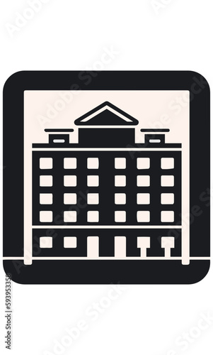buildings icon vector symbol 
