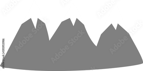 Fototapeta Naklejka Na Ścianę i Meble -  Doodle Mountain Decorative Elements