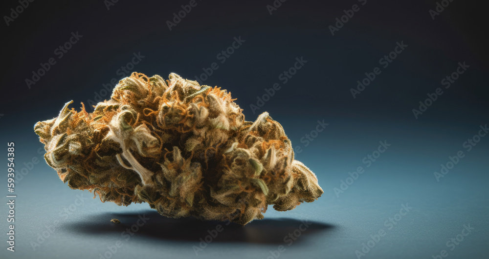 Dried cannabis buds of medical cannabis - Generative AI Dried cannabis buds of medical cannabis - Generative AI