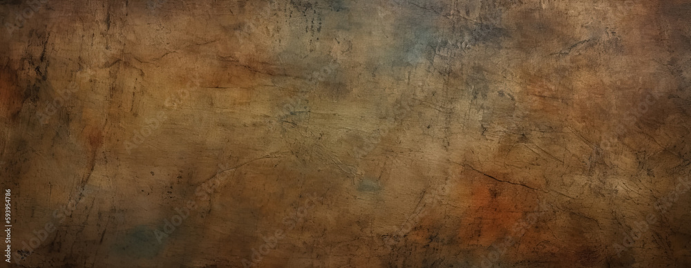 A vintage grungy brown background texture - Generative AI