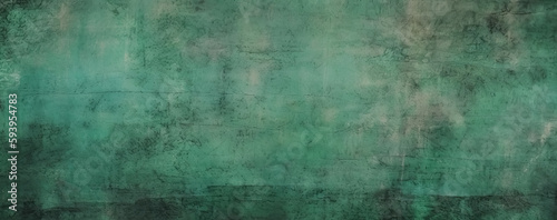 A vintage grungy green background texture - Generative AI