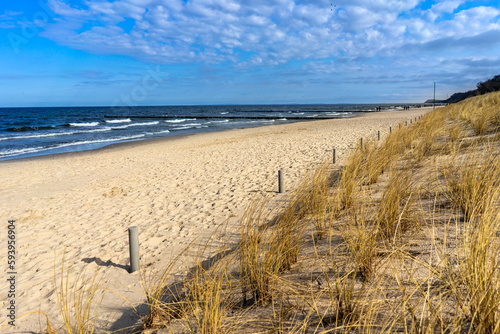sand dunes and baltic sea