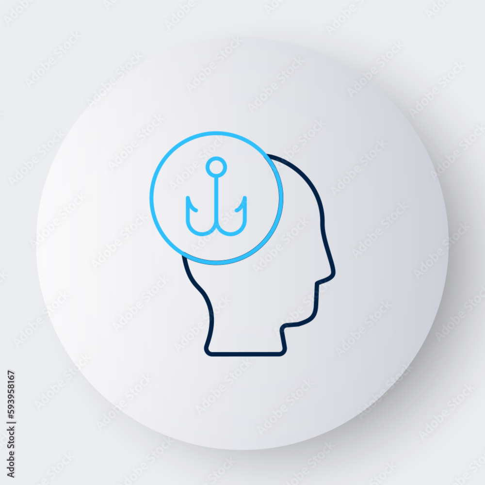 Line Camping portable folding chair icon isolated on white background. Rest and relax equipment. Fishing seat. Colorful outline concept. Vector Line Camping portable folding chair icon isolated on white background. Rest and relax equipment. Fishing seat. Colorful outline concept. Vector