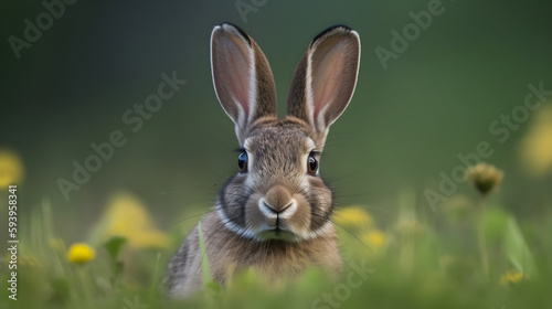 rabbit in a field © Kader