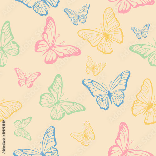 pattern butterfly graphic design print