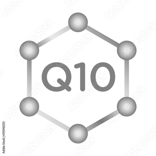 Coenzyme Q10 vector symbol icon logo concept
