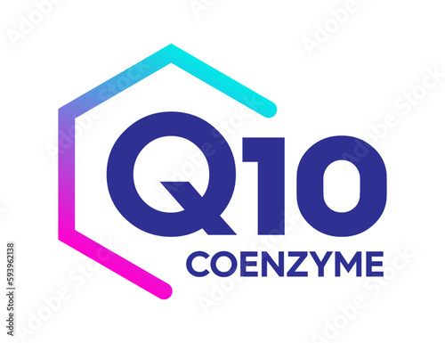 Coenzyme Q10 vector symbol icon logo concept