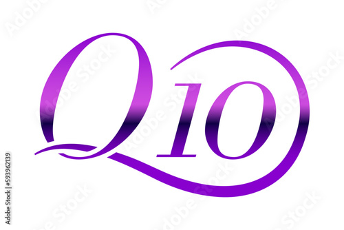Coenzyme Q10 vector symbol icon logo concept