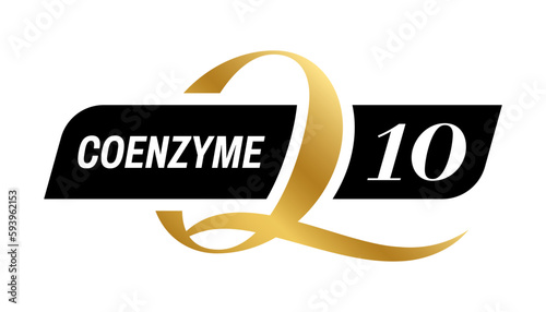 Coenzyme Q10 vector symbol icon logo concept